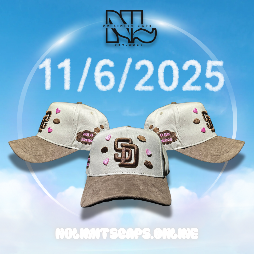 SD x Nubes & Corazones (beige w brown) hat